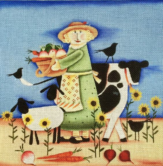 click here to view larger image of Farm Girl (hand painted canvases)