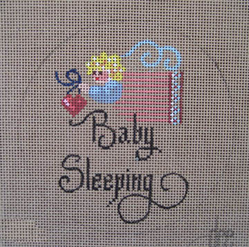 click here to view larger image of Baby Sleeping - Girl (hand painted canvases)