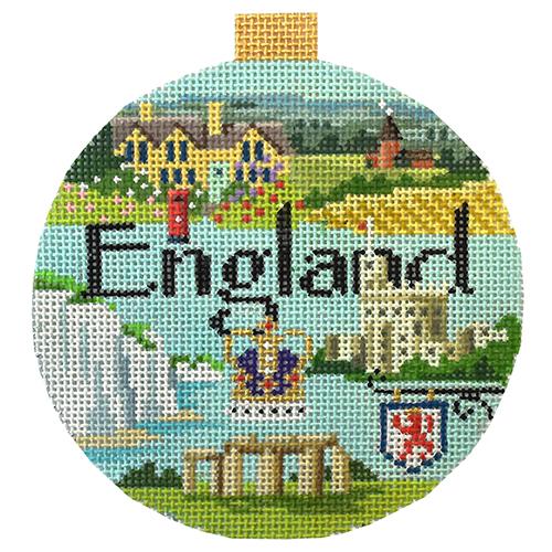 click here to view larger image of Travel Round - England (hand painted canvases)