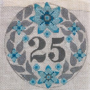 click here to view larger image of 25th Anniversary Round (hand painted canvases)