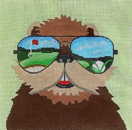 click here to view larger image of Sunglasses Gopher (hand painted canvases)