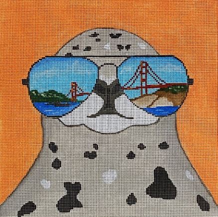 click here to view larger image of Sunglasses Seal (hand painted canvases)