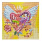 click here to view larger image of Love Tattoo (hand painted canvases)