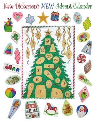 click here to view larger image of Advent Christmas Tree (hand painted canvases 2)