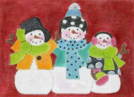 click here to view larger image of Three Snow Ladies (hand painted canvases)