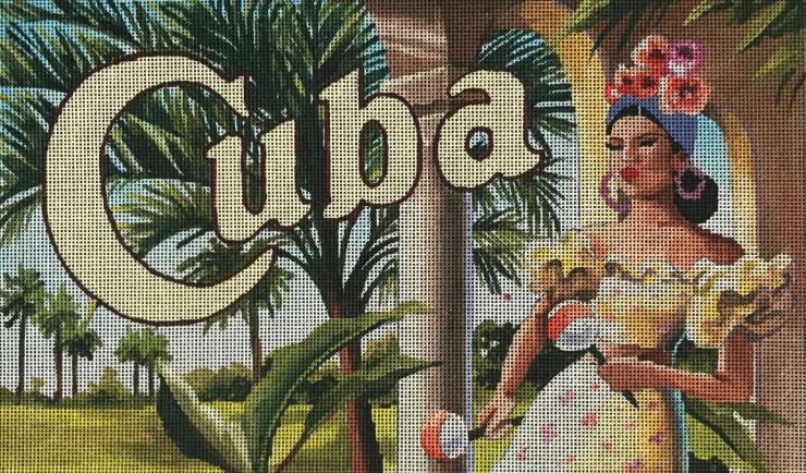 click here to view larger image of Cuba Lady (hand painted canvases)