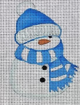 click here to view larger image of Stan - Snowman w/Blue Scarf (hand painted canvases)