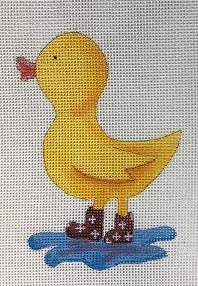 click here to view larger image of Duck in Boots (hand painted canvases)