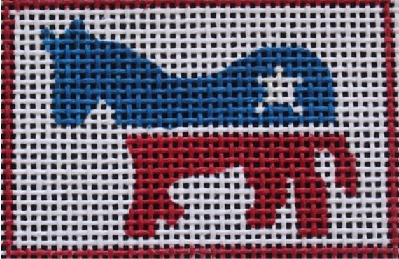 click here to view larger image of Dems Tag (hand painted canvases)