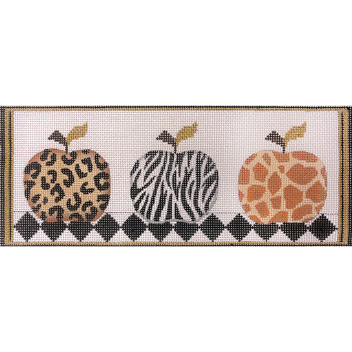 click here to view larger image of Animal Skin Apples (hand painted canvases)