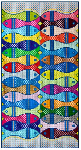 click here to view larger image of All Fish All the Time (hand painted canvases)