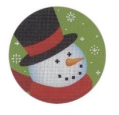click here to view larger image of Traditonal Top Hat Snowman (printed canvas)