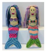 click here to view larger image of Shelley Mermaid (on the left) (hand painted canvases)