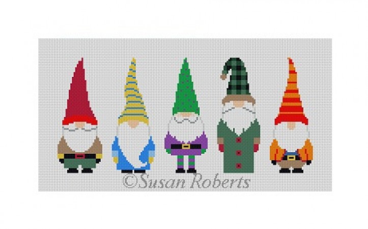 click here to view larger image of Gnomes (hand painted canvases)