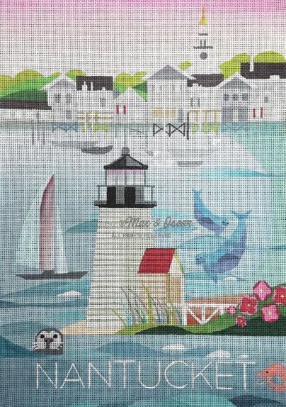 click here to view larger image of Nantucket (hand painted canvases)