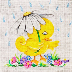 click here to view larger image of Baby Duck in Rain (hand painted canvases)