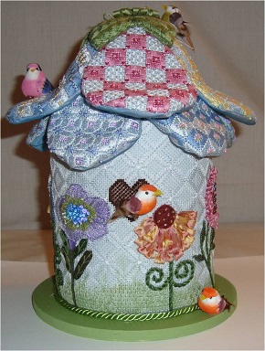 click here to view larger image of 3D Flower Birdhouse (hand painted canvases)