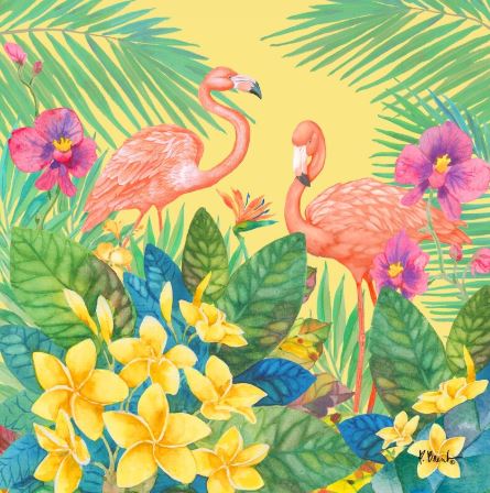 click here to view larger image of Tropical Fresh I - Sunny (hand painted canvases)