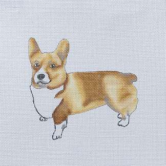 click here to view larger image of Corgi (hand painted canvases)