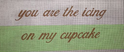 click here to view larger image of You are the Icing to My Cupcake (hand painted canvases)