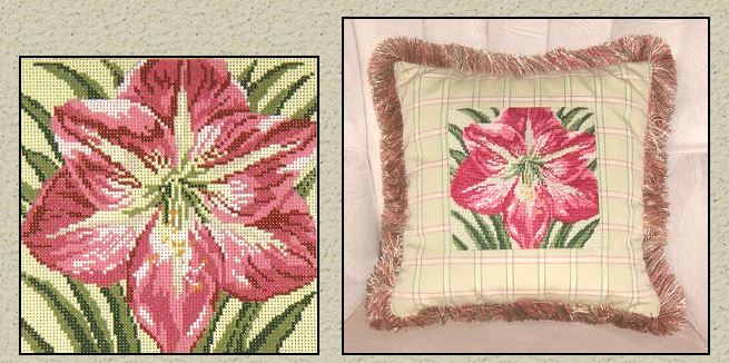 click here to view larger image of Pink Amaryllis - 13M (hand painted canvases)