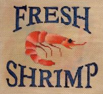 click here to view larger image of Fresh Shrimp (hand painted canvases)
