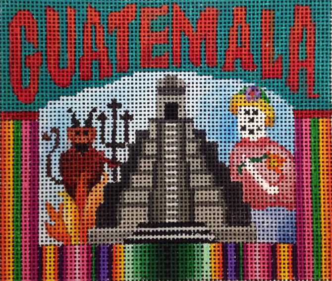 click here to view larger image of Postcard - Guatemala (hand painted canvases)