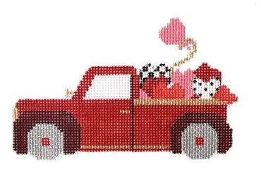 click here to view larger image of Valentine Truck (hand painted canvases)