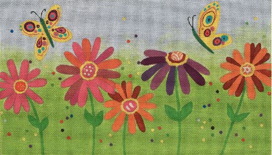 click here to view larger image of Spring Flowers (hand painted canvases)