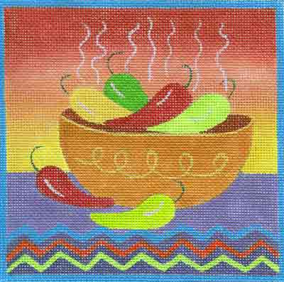 click here to view larger image of Chili (hand painted canvases)