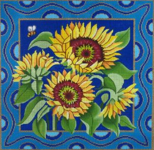 click here to view larger image of Sunflowers (hand painted canvases)