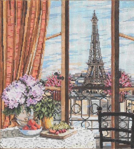 click here to view larger image of Vue d Eiffel (hand painted canvases)