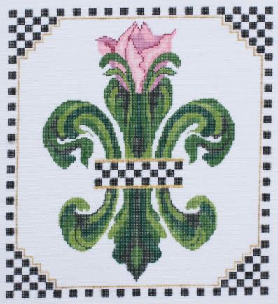 click here to view larger image of Tulip Fleur di Lis   (hand painted canvases)
