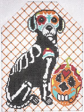 click here to view larger image of Day of the Dead Dog (hand painted canvases)