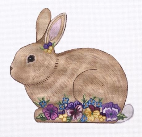 click here to view larger image of Shaped Bunny - 2 (hand painted canvases)