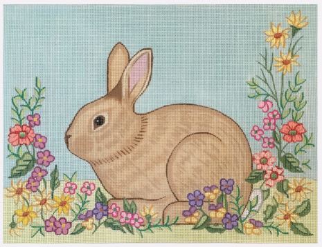 click here to view larger image of Shaped Bunny - BP101 (hand painted canvases)
