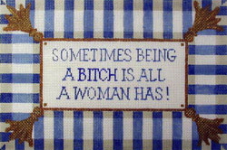 click here to view larger image of Bitch (hand painted canvases)