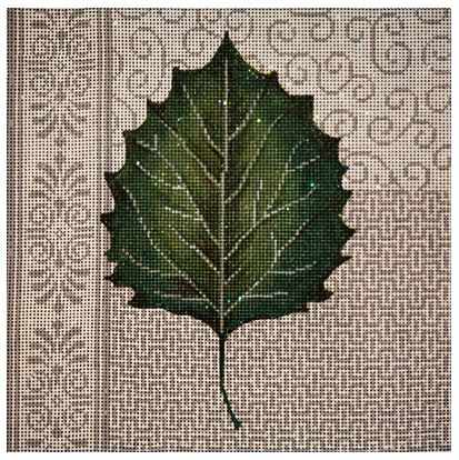 click here to view larger image of Aspen Leaf Patchwork   (hand painted canvases)