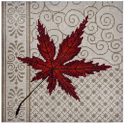 click here to view larger image of Japanese Maple Patchwork   (hand painted canvases)
