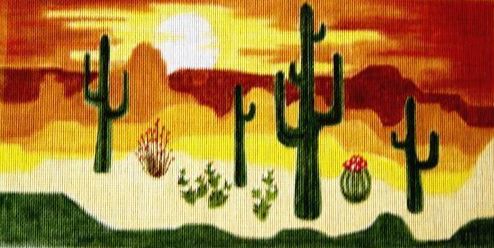 click here to view larger image of Arizona Desert (hand painted canvases)