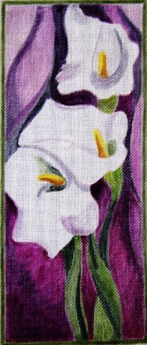 click here to view larger image of Calla Lilies (hand painted canvases)