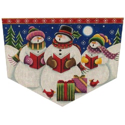click here to view larger image of Snow Carolers Cuff (hand painted canvases)