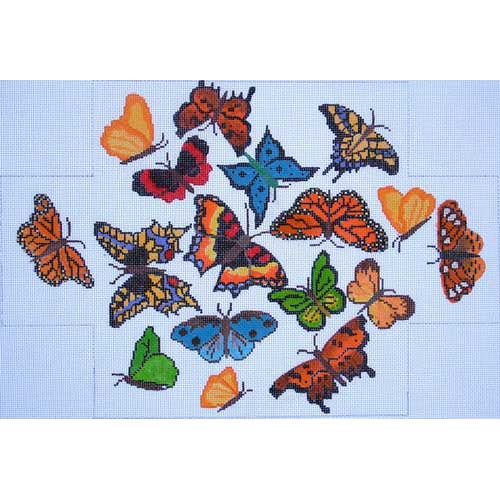 click here to view larger image of Butterflies Brick Cover (hand painted canvases)