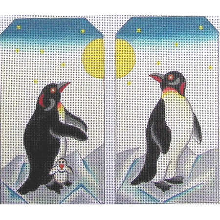 click here to view larger image of Penguin Eye Glass Case (hand painted canvases)