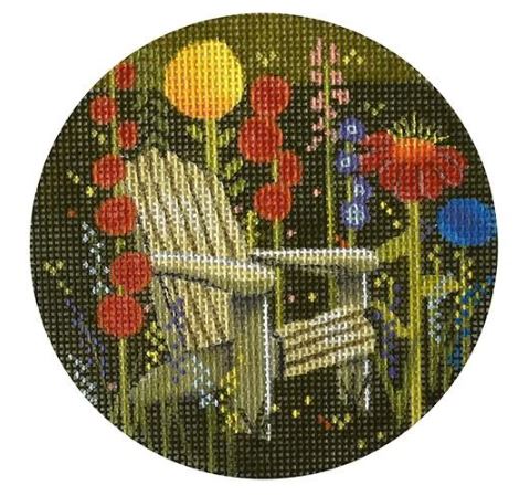 click here to view larger image of Fairy Garden Chair (hand painted canvases)
