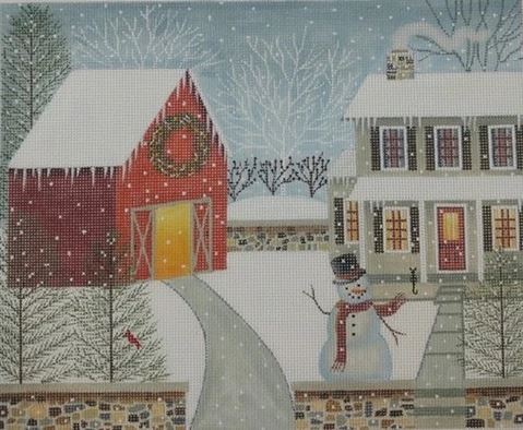 click here to view larger image of Winter Welcome (hand painted canvases)