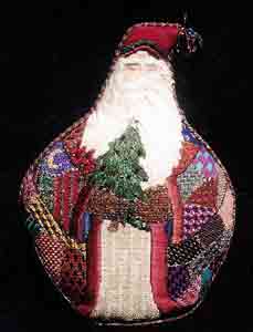 click here to view larger image of Victorian Santa (hand painted canvases)