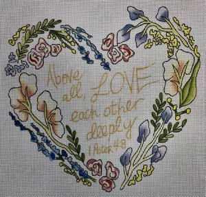 click here to view larger image of Above All Love (hand painted canvases)
