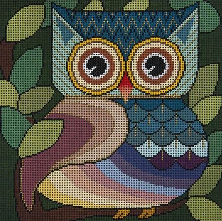 click here to view larger image of Who Gives a Hoot Too (hand painted canvases)