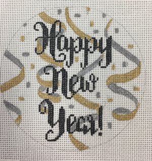 click here to view larger image of Happy New Year (hand painted canvases)